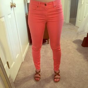 Coral Skinny Gap Pants